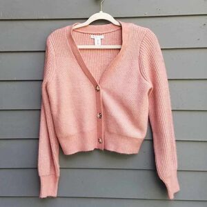 Sincerely Jules Peach Grandpa Cardigan Sweater size Large